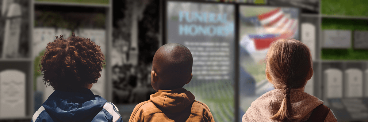 Kids at an Exhibit