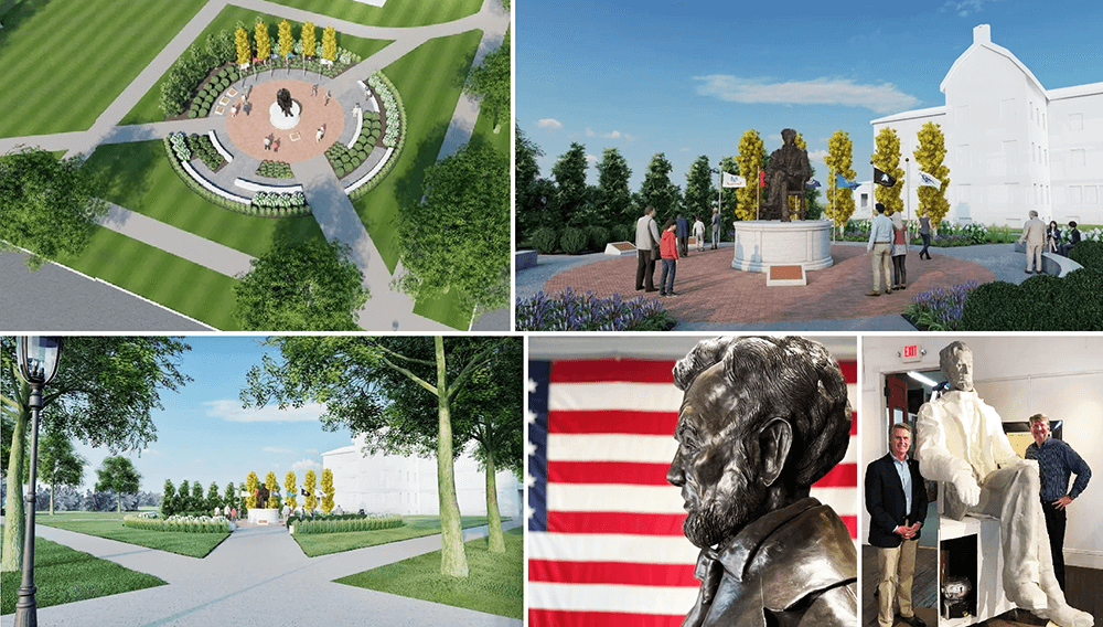 Collage of Lincoln Statue Images